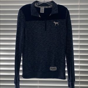 PINK VICTORIA SECRET quarter zip sweatshirt